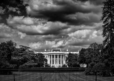 Dramatic,Black,And,White,View,Of,The,White,House,With
