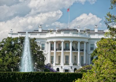 White,House,On,Deep,Blue,Sky,Background