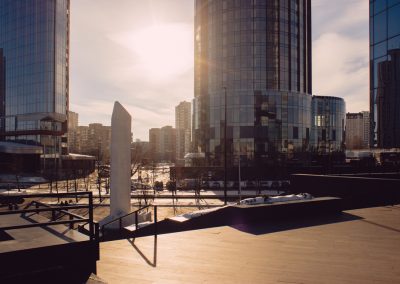 Modern,Square,And,Skyscrapers.,Summer,View,Of,Boris,Yeltsin,Presidential